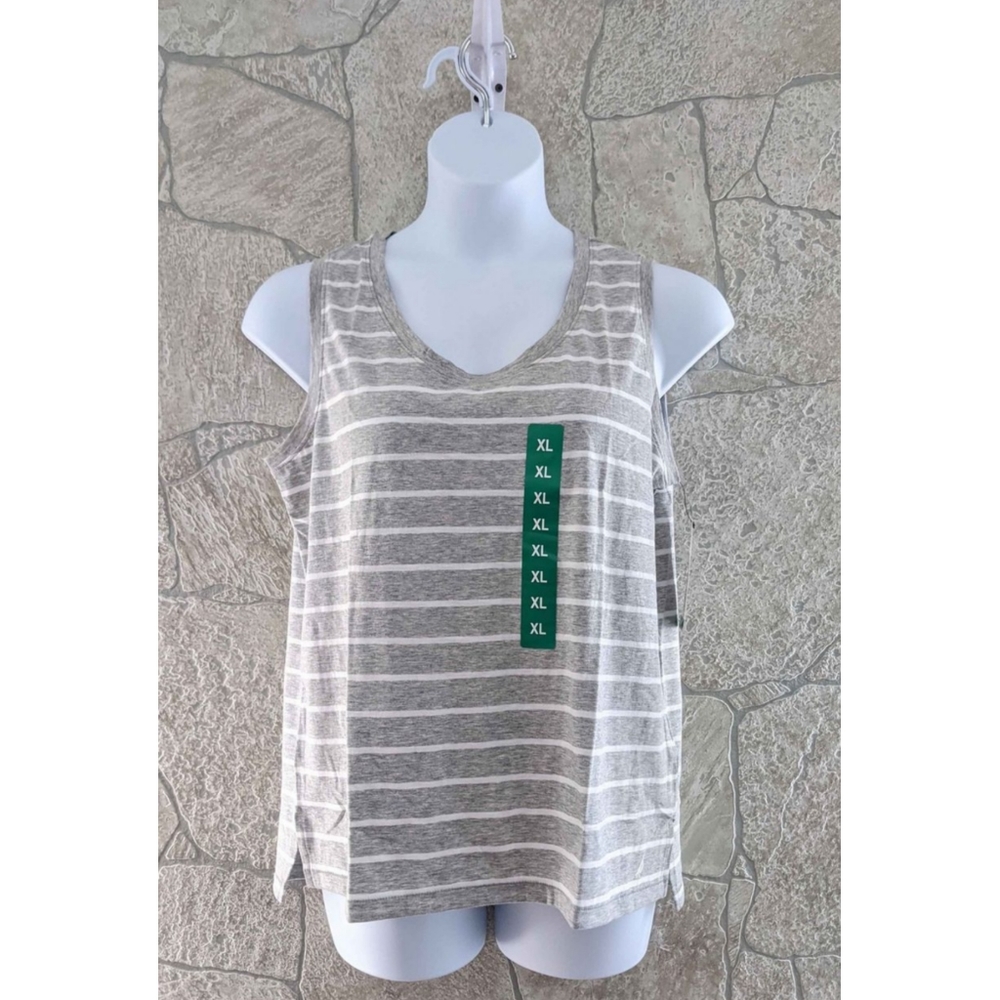 XL, Nautica Ladies' Sleeveless Top, Heather Gray